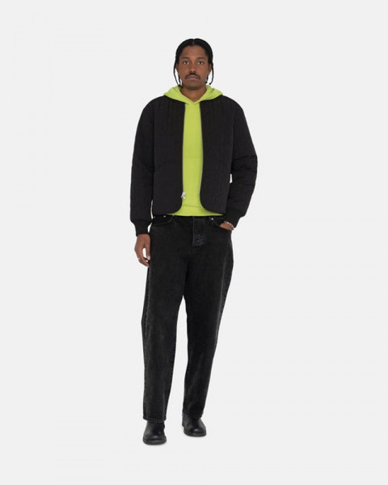 Stussy S Gewatteerd Liner Jacket Jassen Heren Zwart Nederland | CMZ-5944