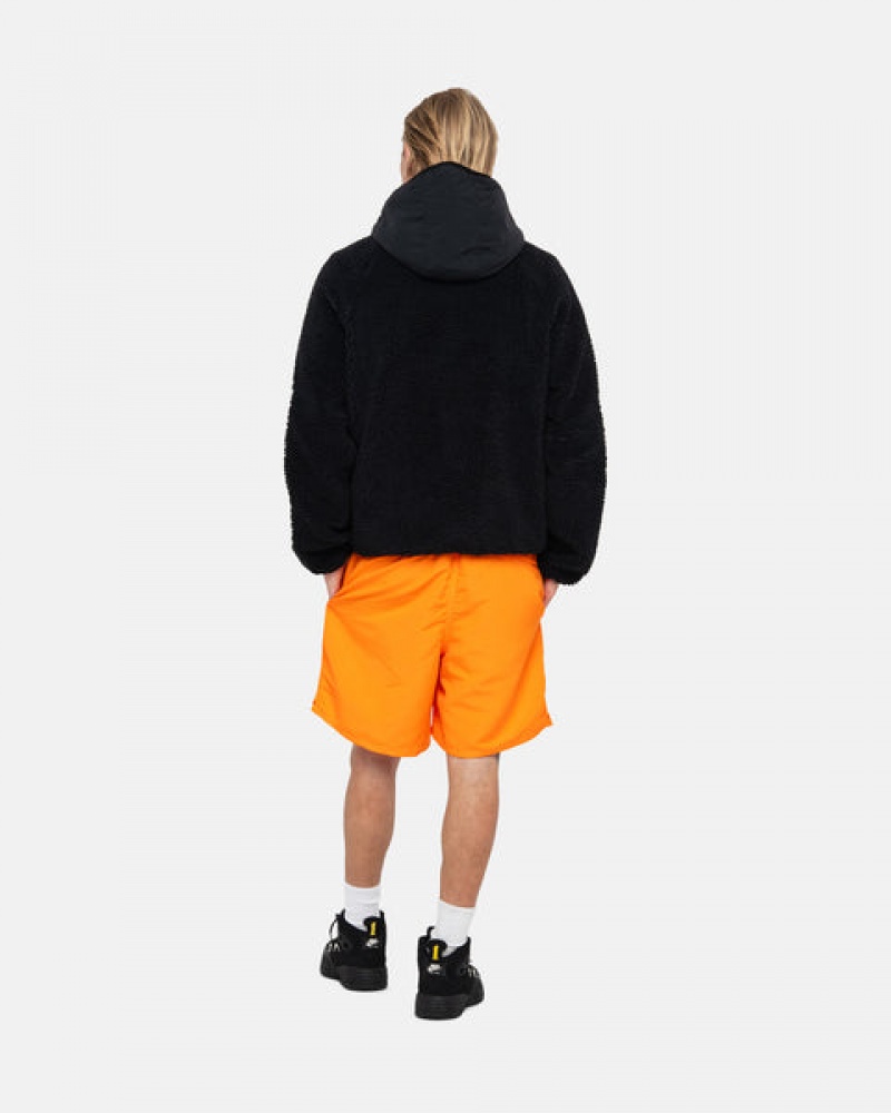 Stussy Sherpa Paneled Met Capuchon Jacket Jassen Dames Zwart Nederland | AYN-7206