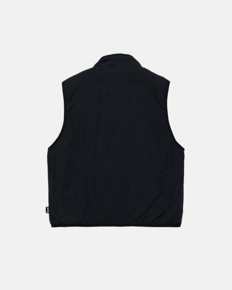 Stussy Sherpa Reversible Vest Heren Zwart Nederland | MIW-2263