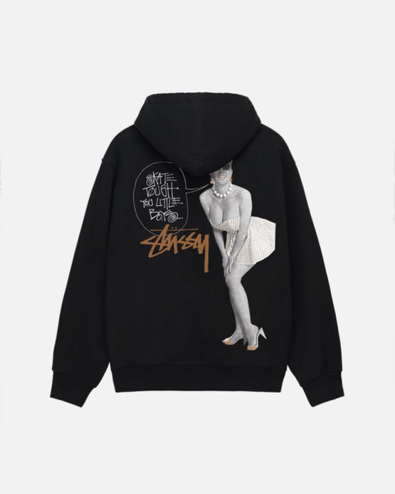 Stussy Skate Tough Zip Hoodie Dames Zwart Nederland | PUR-0991