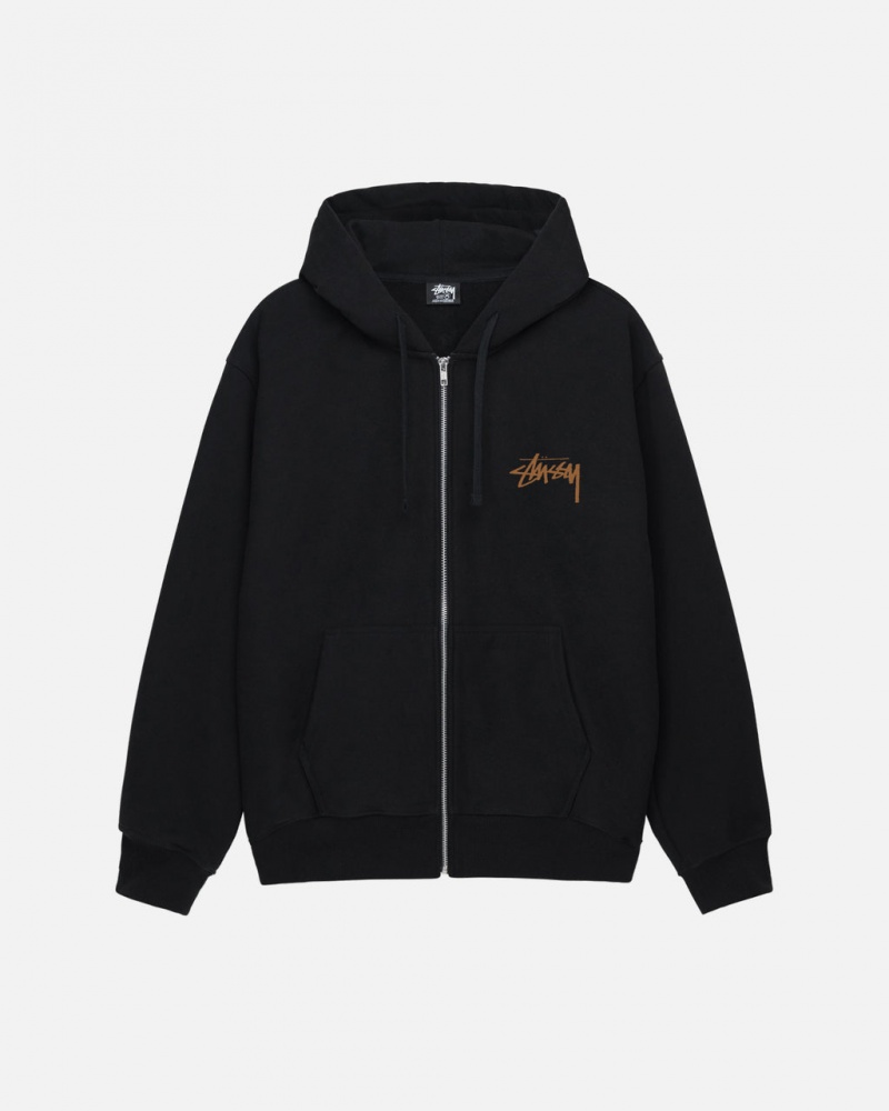 Stussy Skate Tough Zip Hoodie Dames Zwart Nederland | PUR-0991