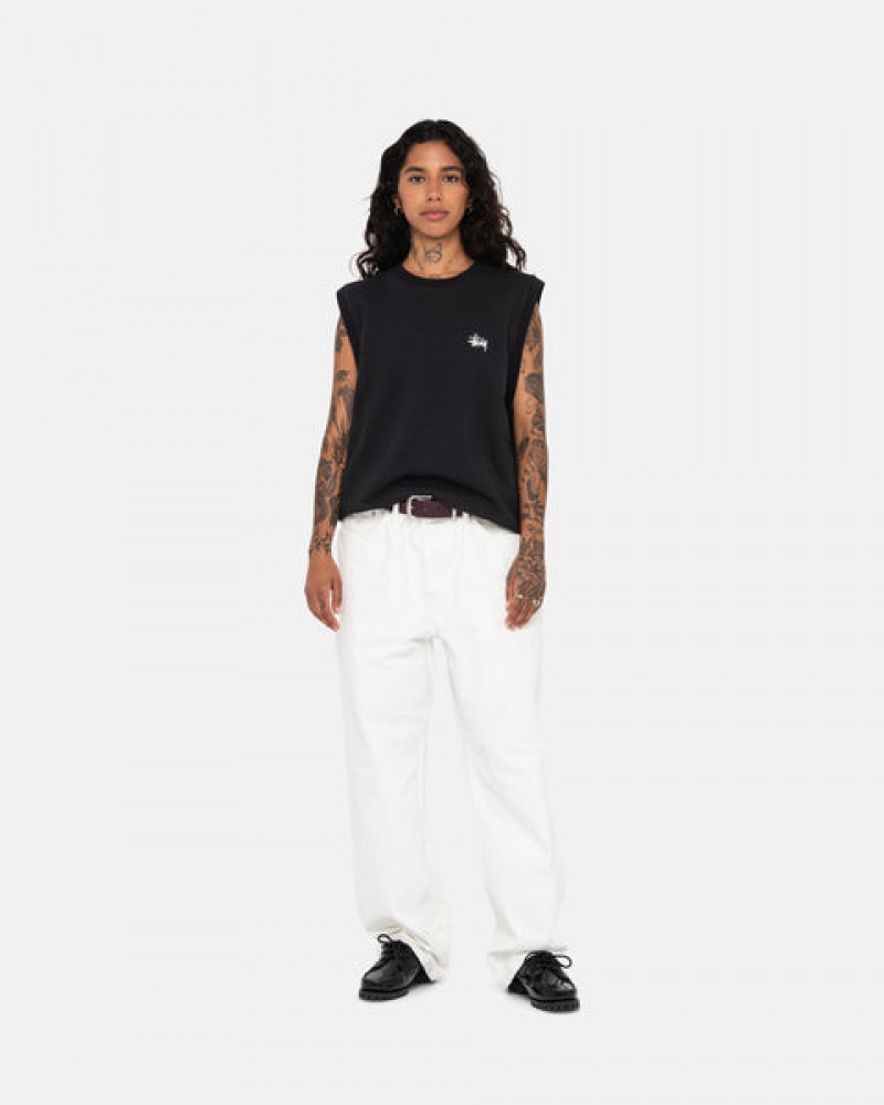 Stussy Stock Fleece Vest Sweatshirts Dames Zwart Nederland | WFC-4743