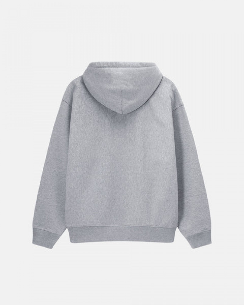 Stussy Stock Logo Hoodie Dames Grijs Nederland | ZPW-0886