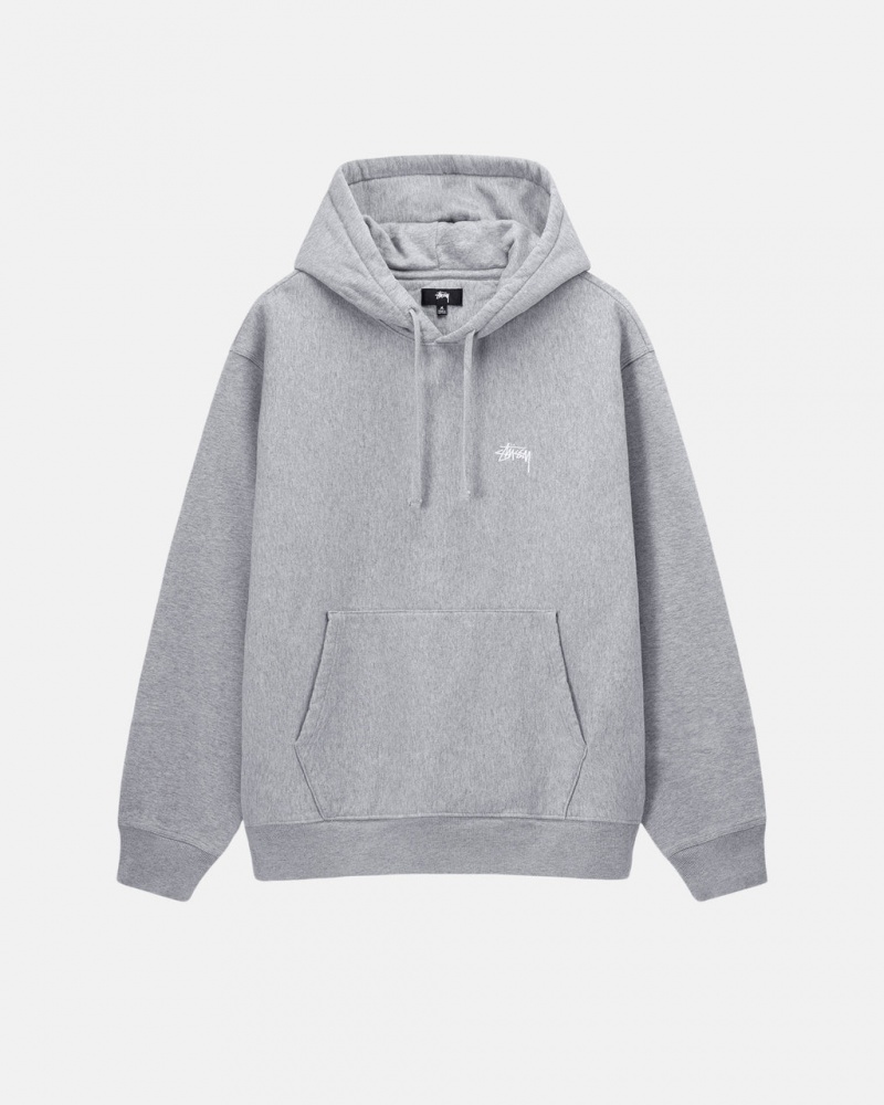 Stussy Stock Logo Hoodie Dames Grijs Nederland | ZPW-0886