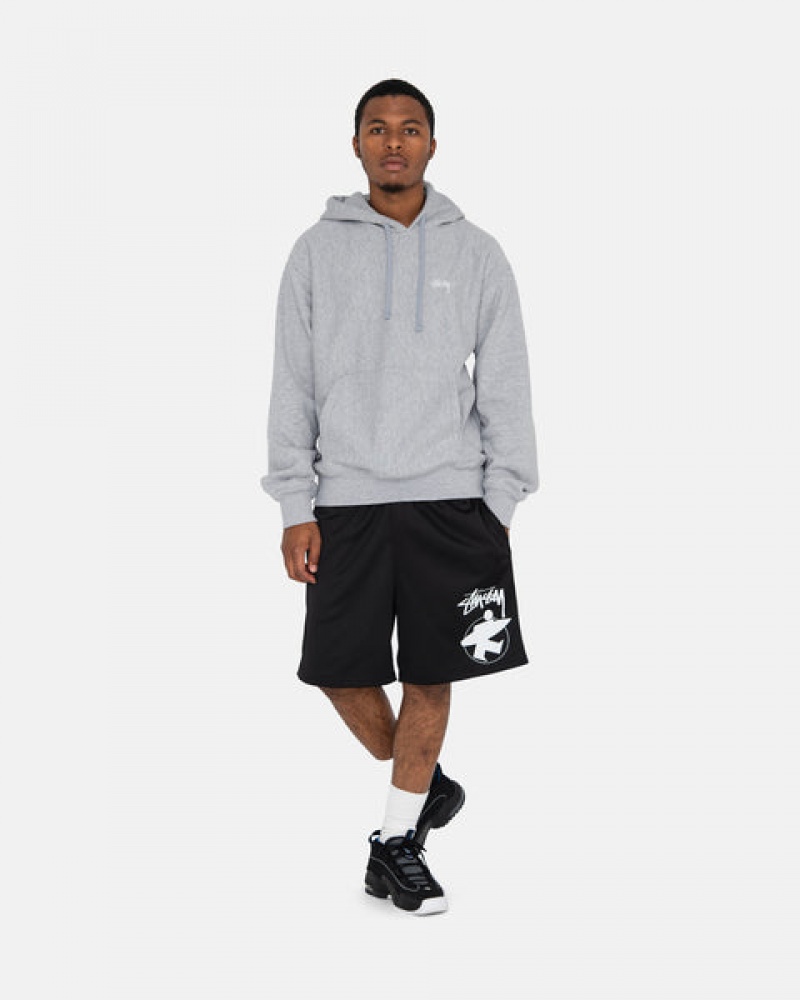 Stussy Stock Logo Hoodie Heren Grijs Nederland | QWO-9898