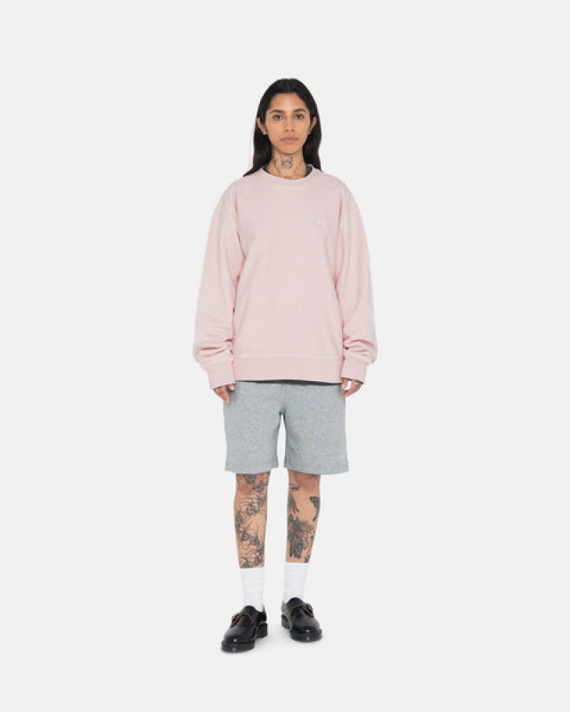 Stussy Stock Logo Sweat Kort Sweatshort Heren Grijs Nederland | EKU-3830