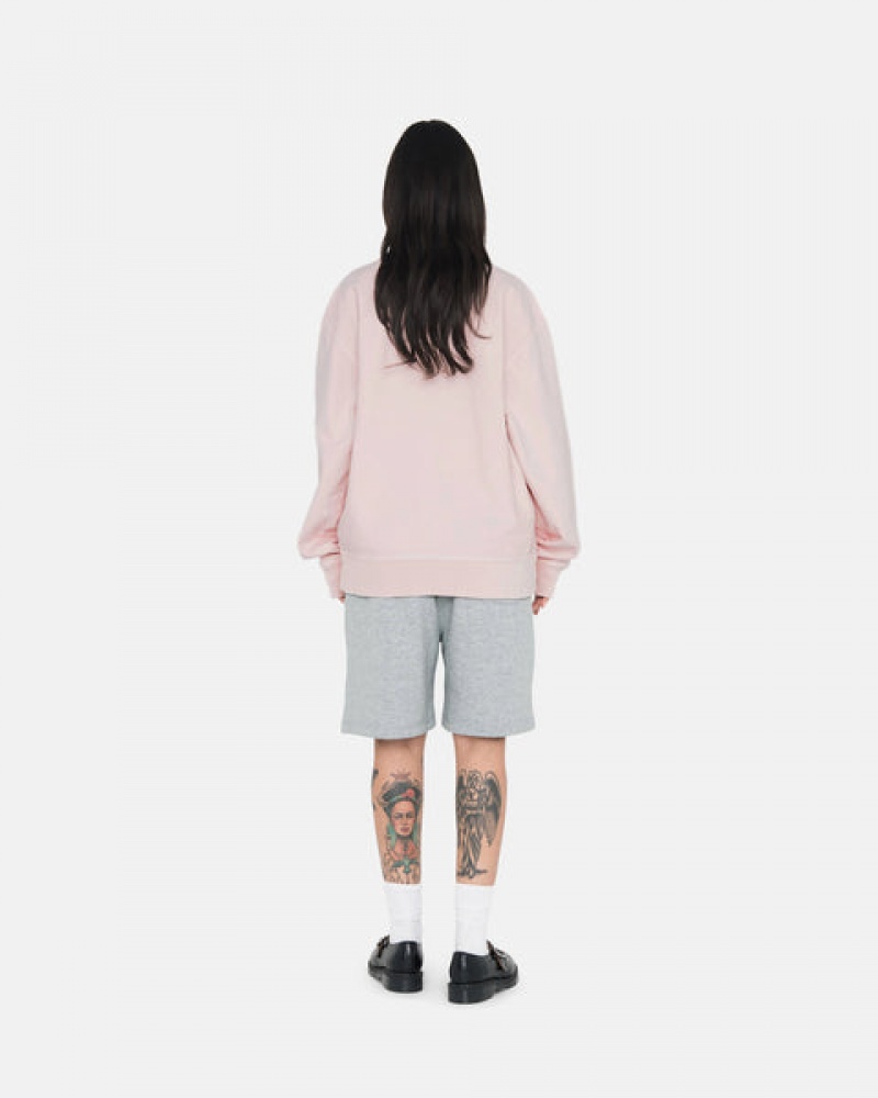 Stussy Stock Logo Sweat Kort Sweatshort Dames Grijs Nederland | DXO-9320
