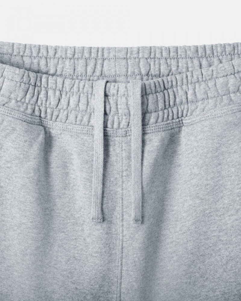 Stussy Stock Logo Sweat Kort Sweatshort Dames Grijs Nederland | DXO-9320