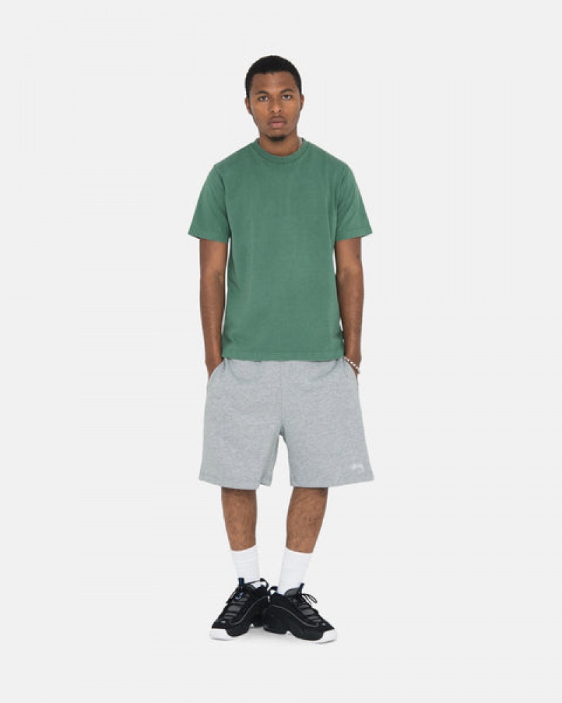 Stussy Stock Logo Sweat Kort Sweatshort Dames Grijs Nederland | DXO-9320