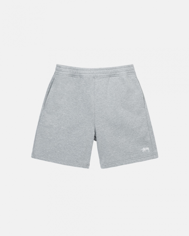 Stussy Stock Logo Sweat Kort Sweatshort Dames Grijs Nederland | DXO-9320