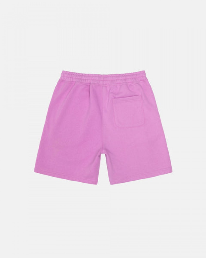 Stussy Stock Logo Sweatshort Korte Broek Dames Paars Nederland | EOC-5149