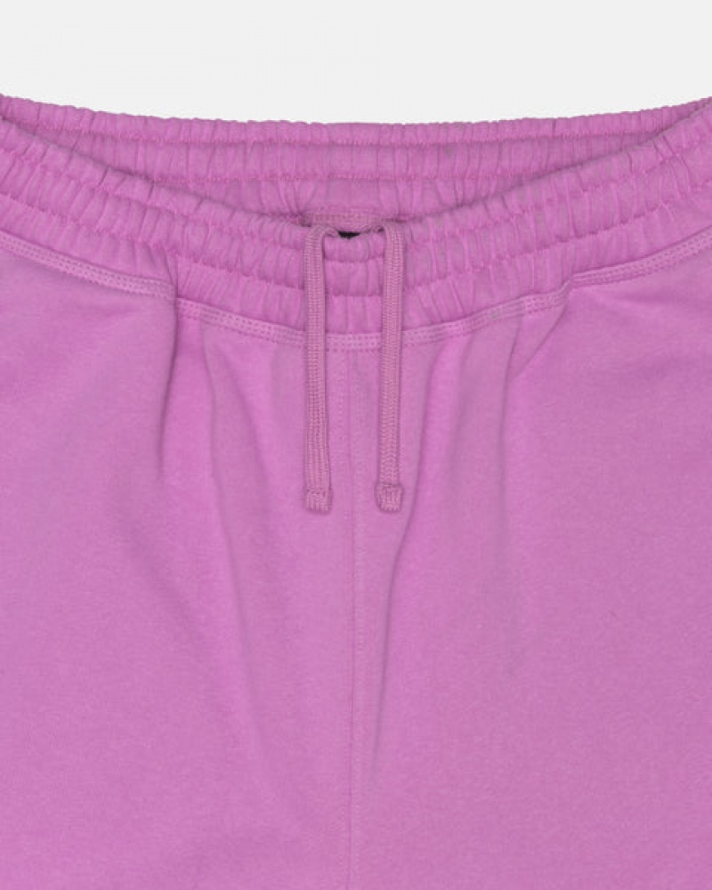 Stussy Stock Logo Sweatshort Korte Broek Dames Paars Nederland | EOC-5149
