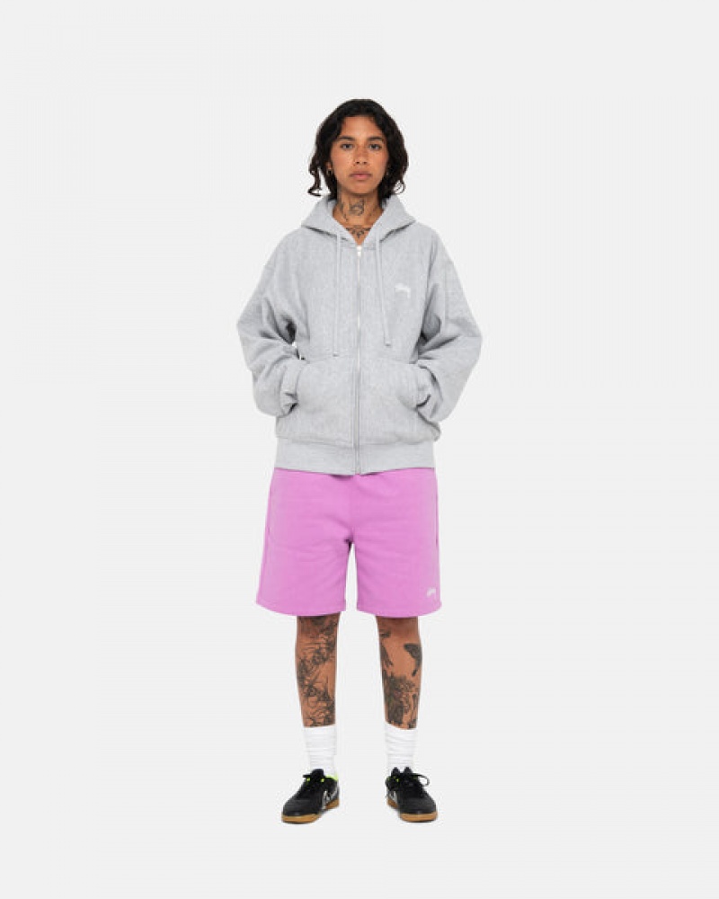 Stussy Stock Logo Sweatshort Korte Broek Dames Paars Nederland | EOC-5149