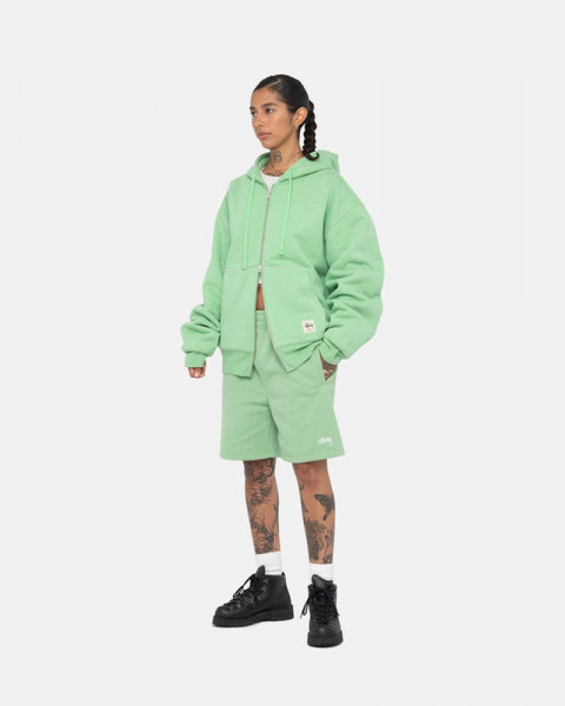 Stussy Stock Logo Sweatshort Sweatshort Heren Groen Nederland | GXC-6635