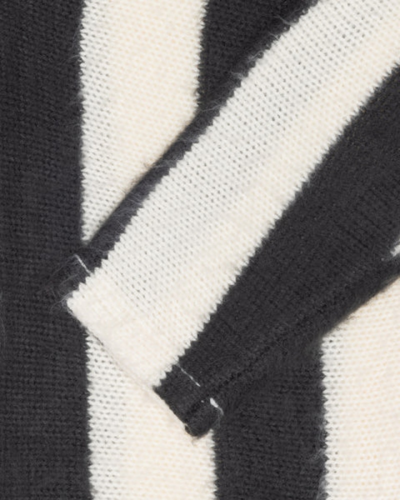 Stussy Stripe Brushed Cardigan Trui Heren Beige Nederland | HAY-1372