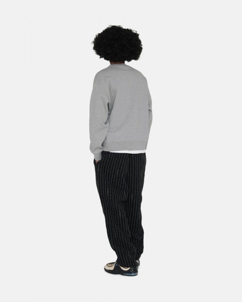 Stussy Fleece Crew Sweatshirts Dames Donkergrijs Nederland | SJM-0599