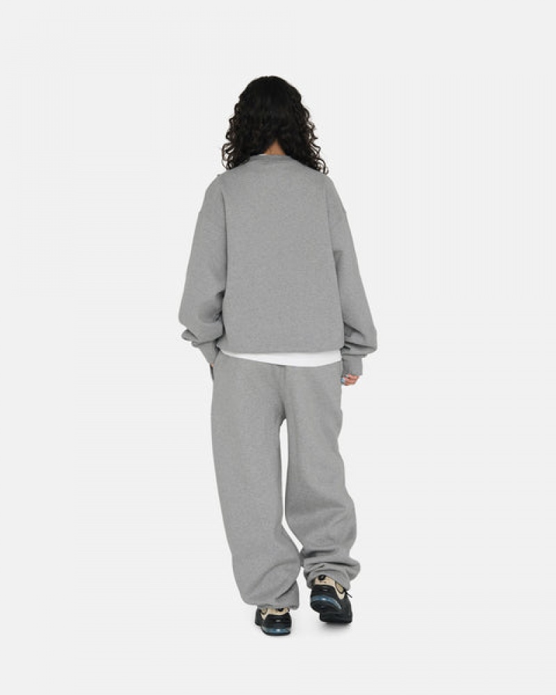 Stussy Fleece Crew Sweatshirts Dames Donkergrijs Nederland | SJM-0599