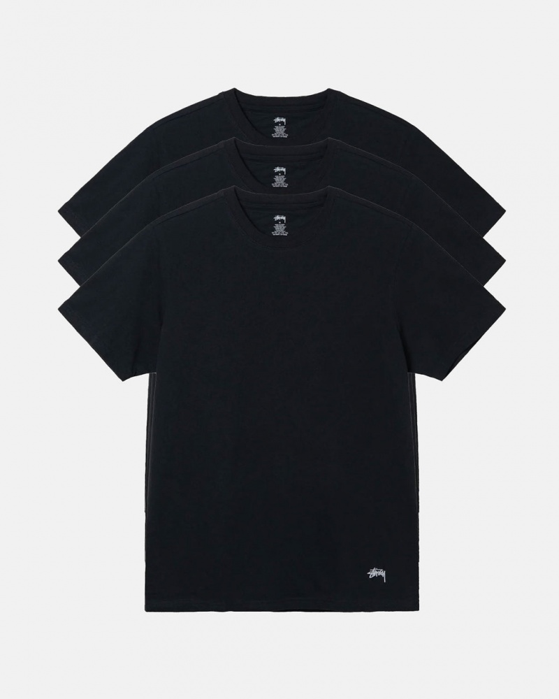 Stussy Stussy Undershirt Overhemd Heren Zwart Nederland | HCL-0897