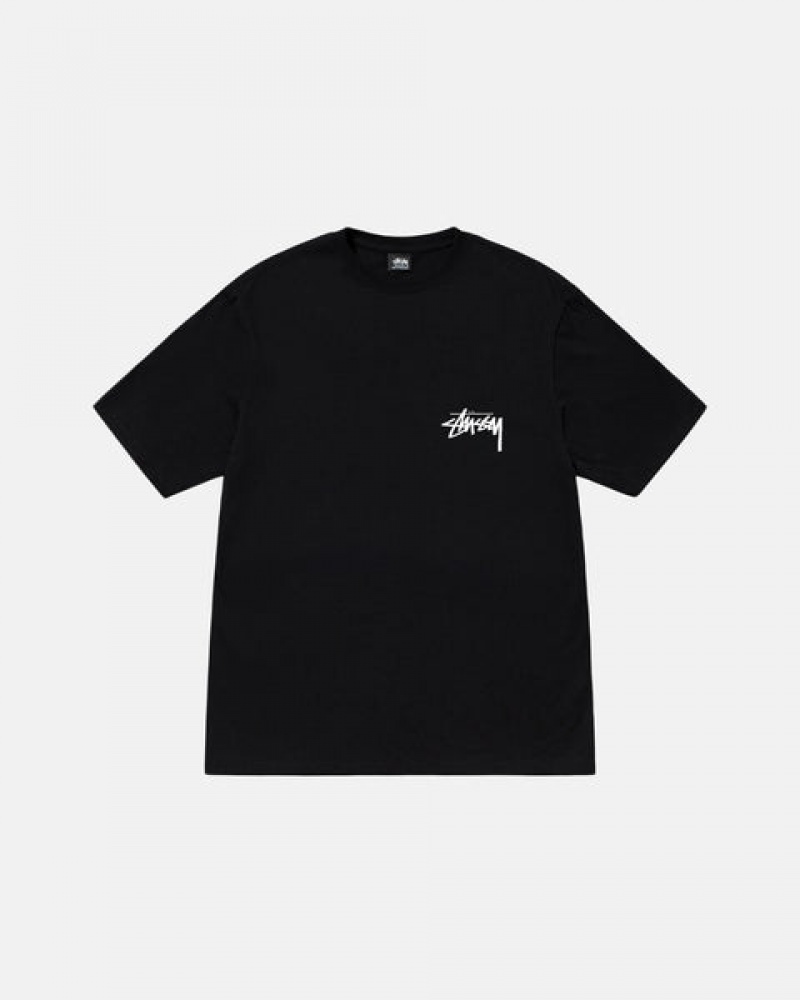 Stussy Suits Tee T-shirts Heren Zwart Nederland | ZAL-8831