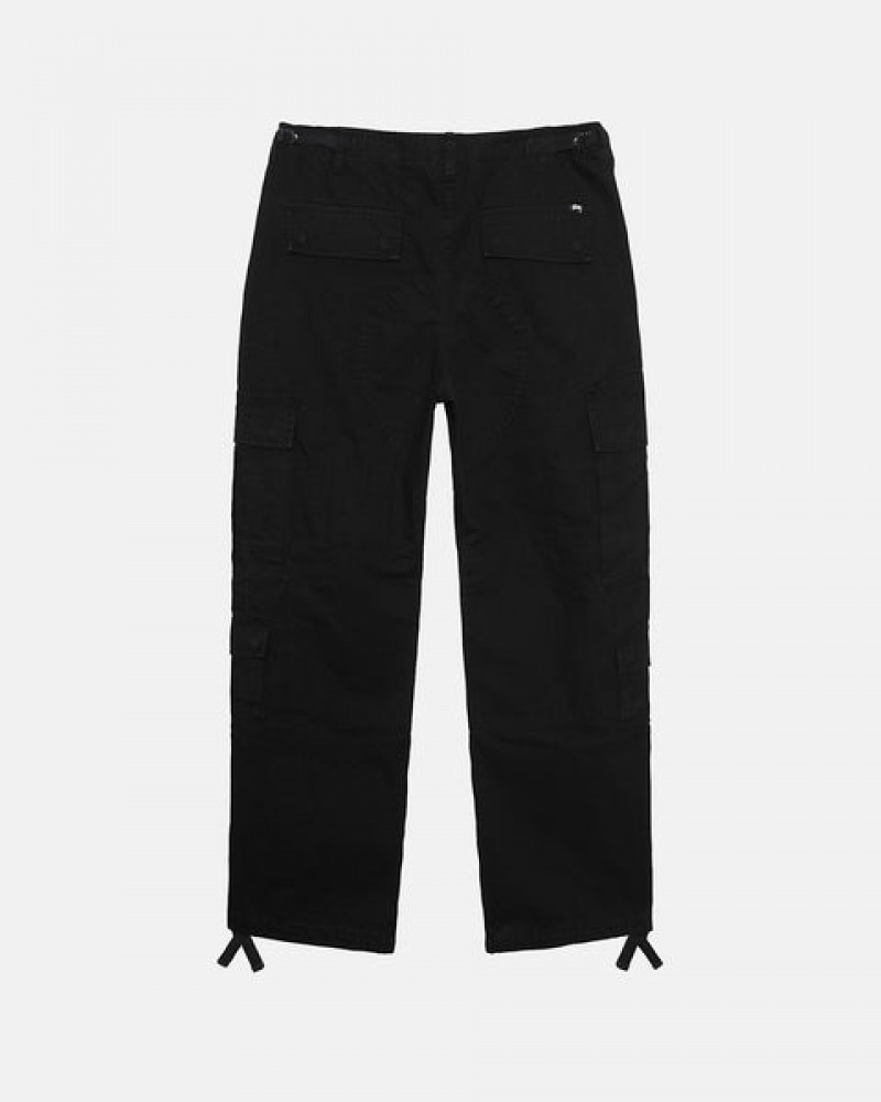 Stussy Surplus Cargo Ripstop Broek Heren Zwart Nederland | HDR-1812