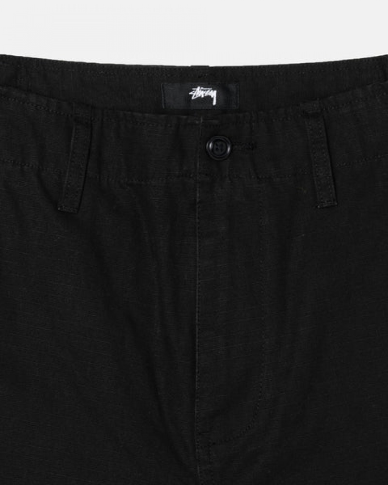Stussy Surplus Cargo Ripstop Broek Heren Zwart Nederland | HDR-1812