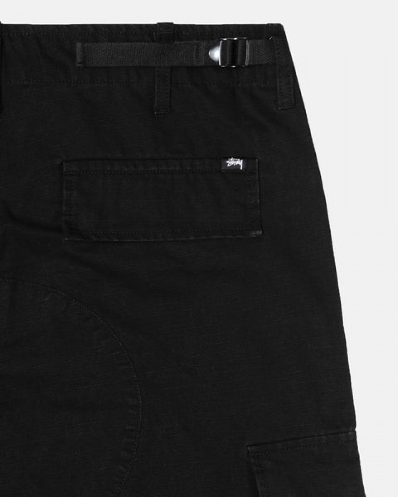 Stussy Surplus Cargo Ripstop Broek Heren Zwart Nederland | HDR-1812