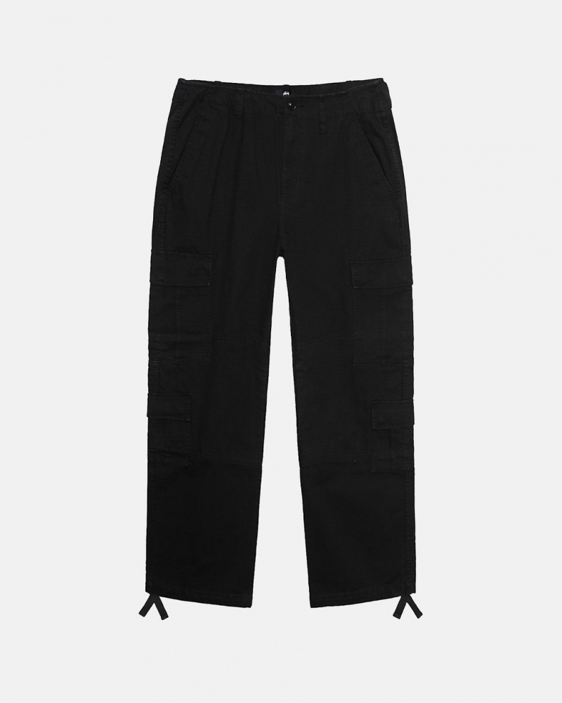 Stussy Surplus Cargo Ripstop Broek Heren Zwart Nederland | HDR-1812