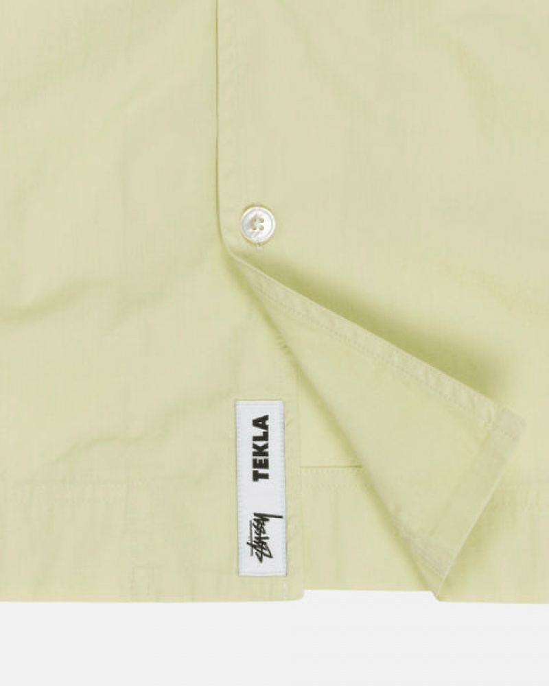 Stussy Tekla Poplin Pyjama Shirt Overhemd Dames Lichtgroen Nederland | HWA-8389