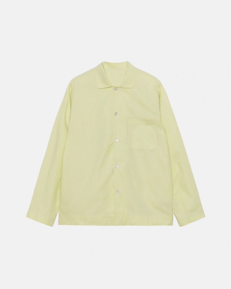 Stussy Tekla Poplin Pyjama Shirt Overhemd Dames Lichtgroen Nederland | HWA-8389