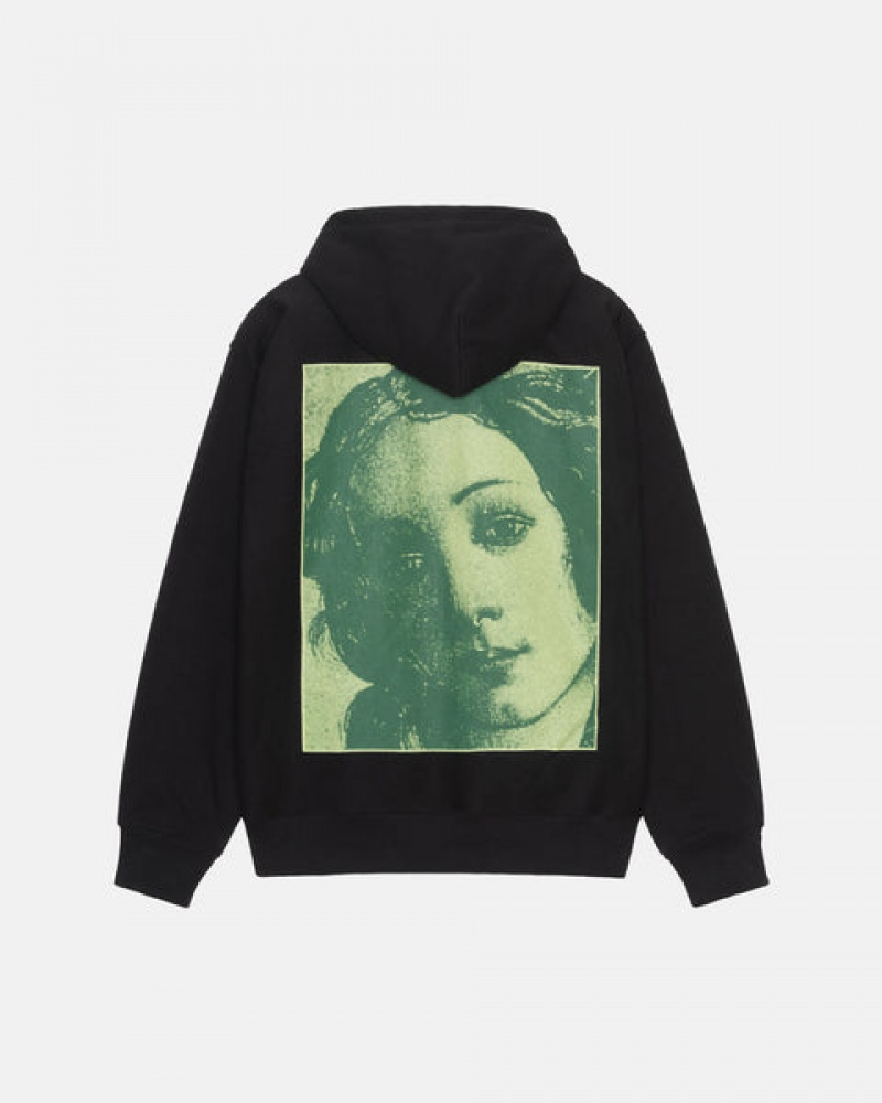 Stussy Venus Zip Hood Sweatshirts Dames Zwart Nederland | GWZ-9222