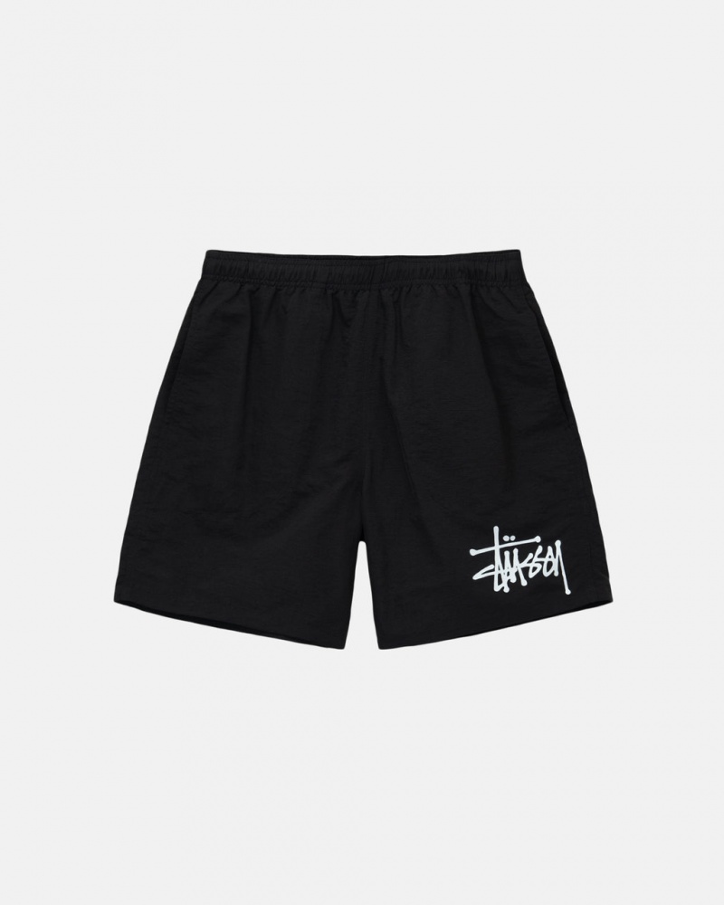 Stussy Water Kort Big Basic Korte Broek Heren Zwart Nederland | YNJ-0123
