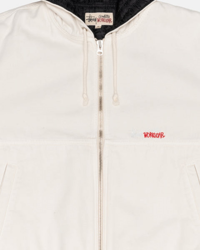 Stussy Werk Jacket Insulated Canvas Jassen Dames Beige Nederland | XON-4448