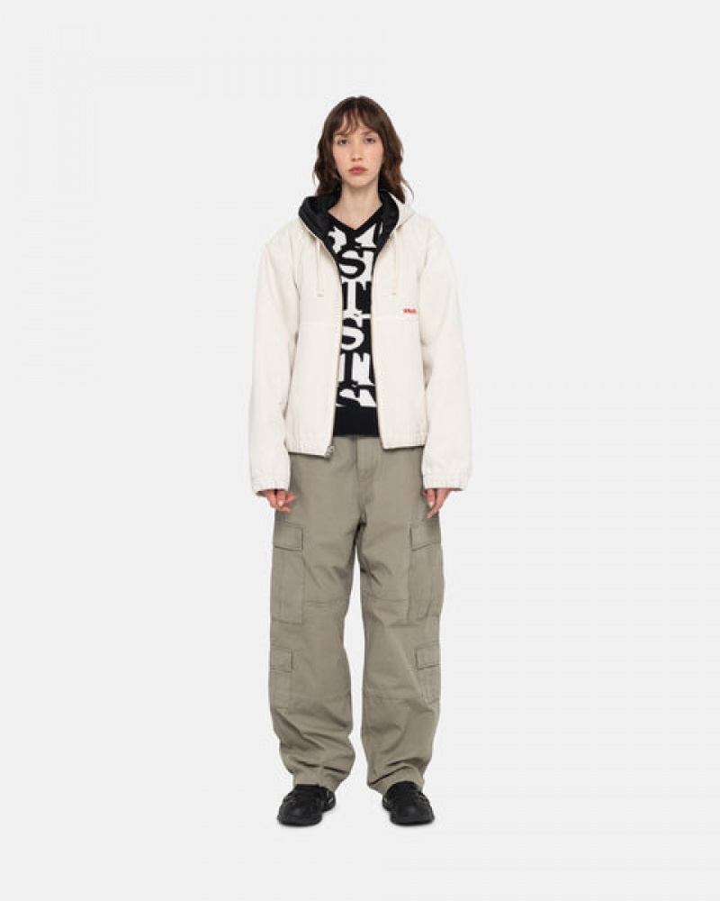 Stussy Werk Jacket Insulated Canvas Jassen Dames Beige Nederland | XON-4448