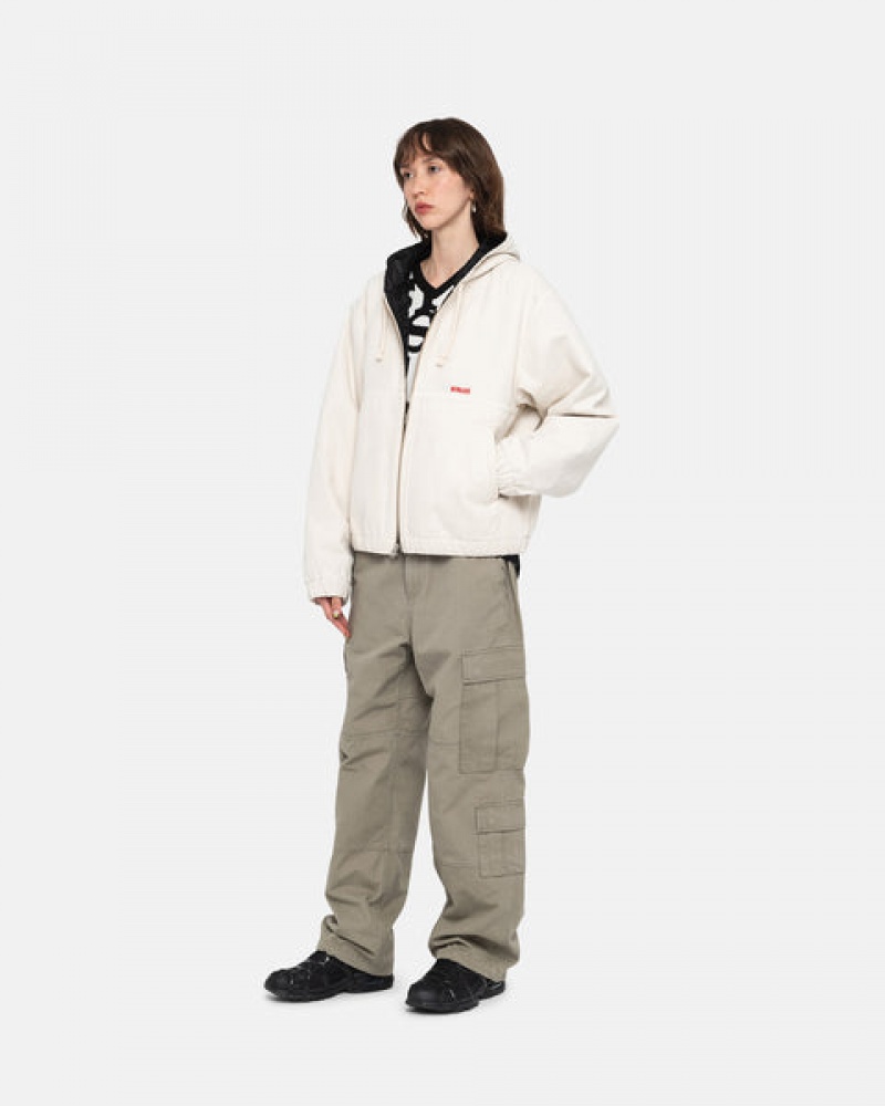 Stussy Werk Jacket Insulated Canvas Jassen Dames Beige Nederland | XON-4448