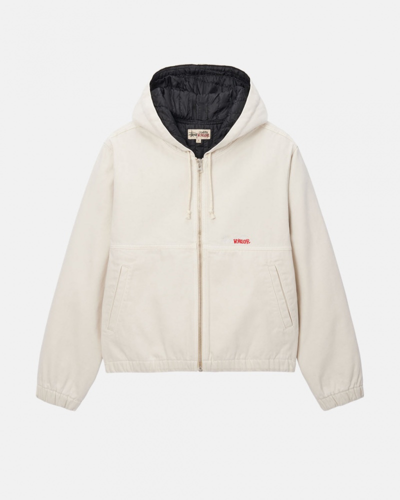 Stussy Werk Jacket Insulated Canvas Jassen Dames Beige Nederland | XON-4448