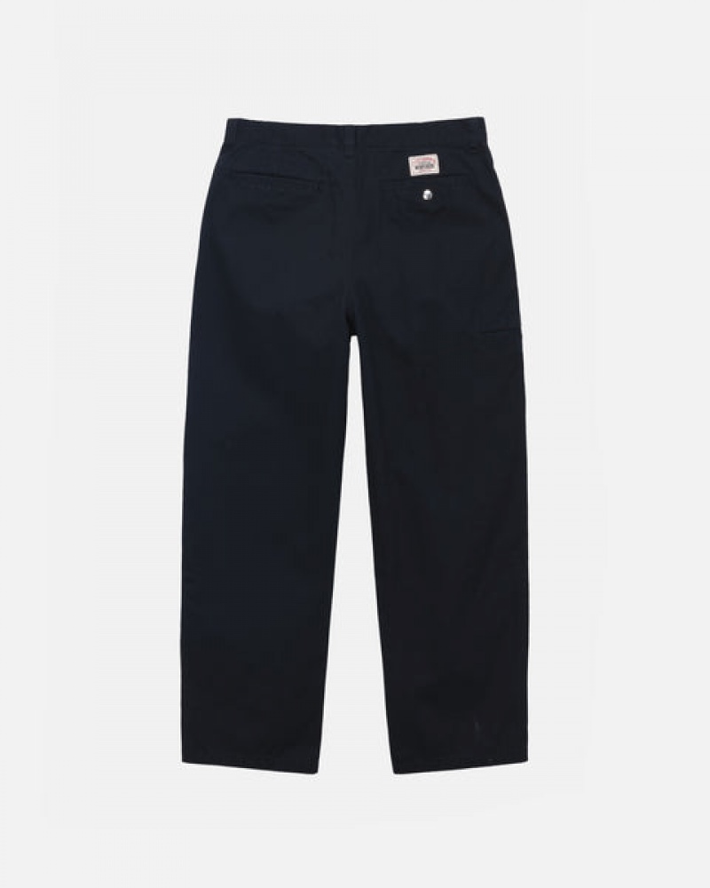 Stussy Workgear Trouser Twill Broek Heren Zwart Nederland | BQC-4423