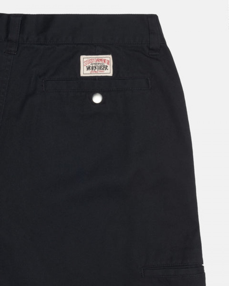 Stussy Workgear Trouser Twill Broek Heren Zwart Nederland | BQC-4423