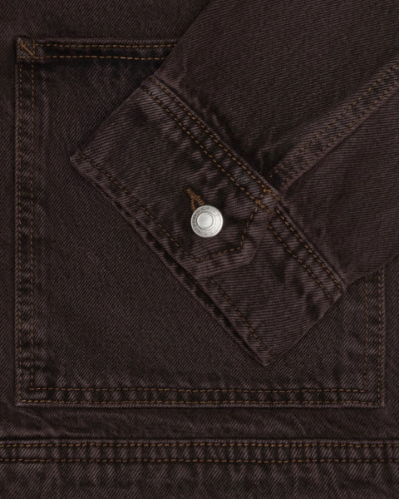 Stussy Zip Werk Jacket Denim Jassen Dames Zwart Nederland | UTX-4138