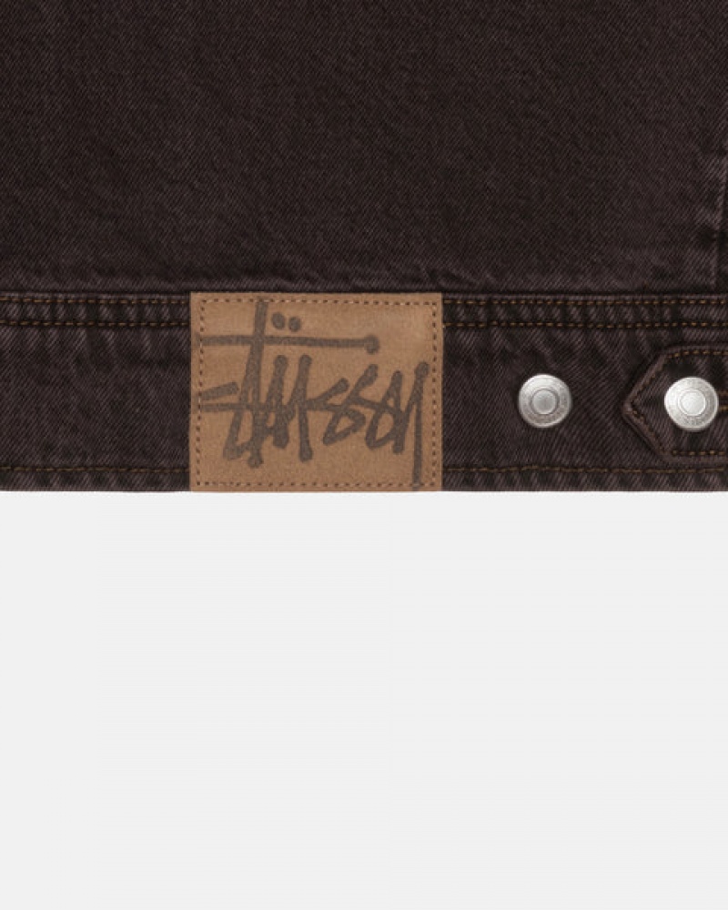 Stussy Zip Werk Jacket Denim Jassen Dames Zwart Nederland | UTX-4138