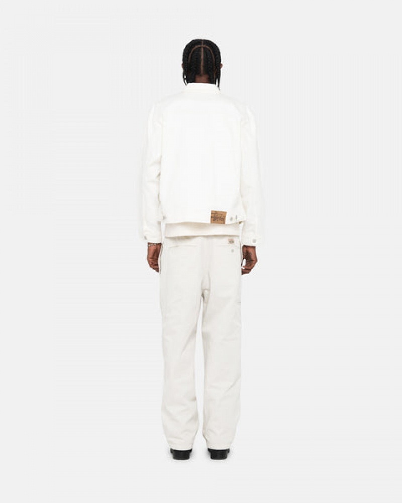 Stussy Zip Werk Jacket Overdyed Jassen Dames Beige Nederland | VCC-7484